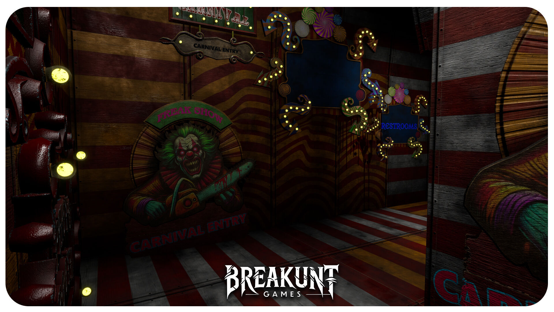 Interior Horror Circus Panels - Unreal Engine 5 3D model_25