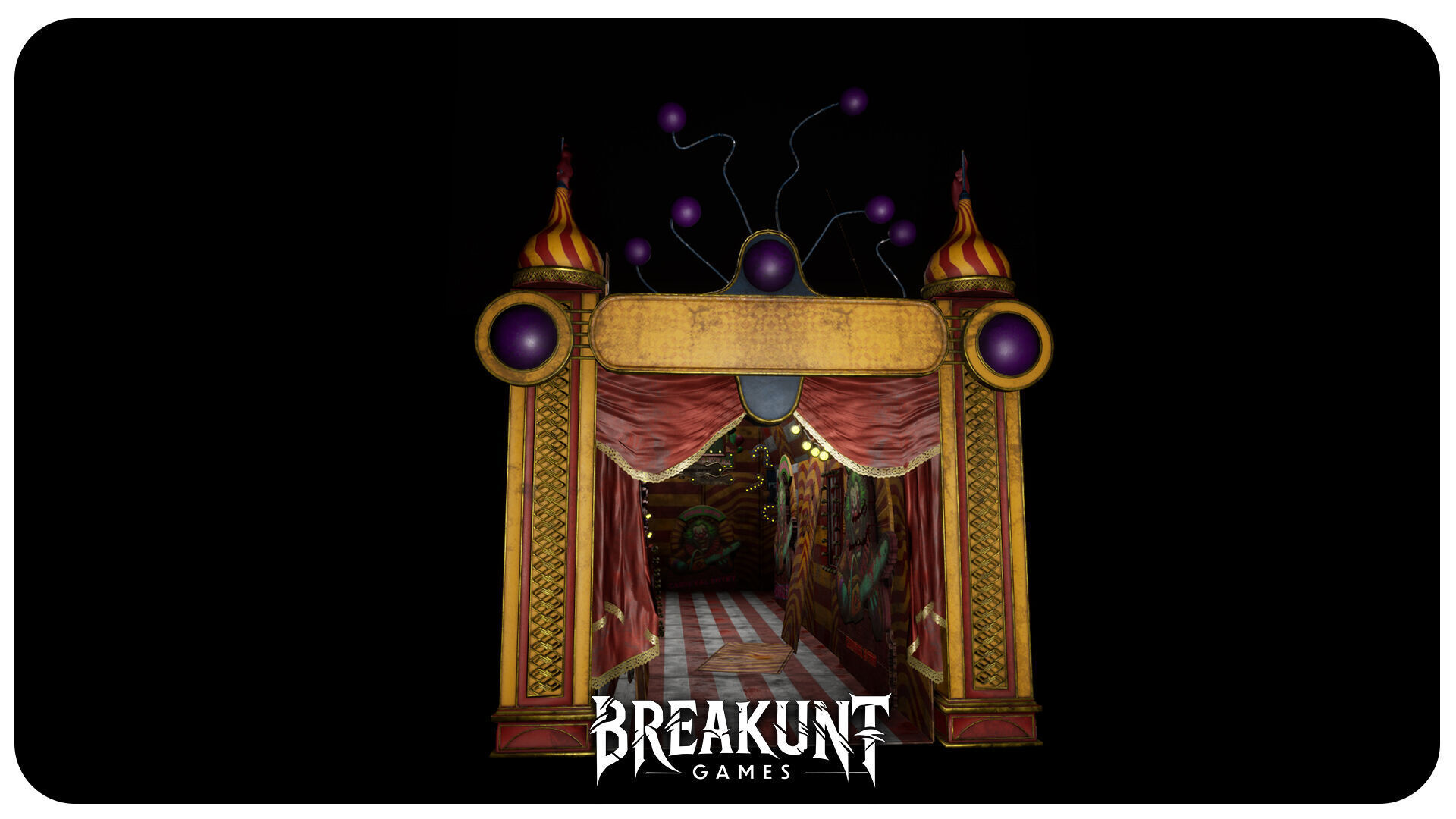 Interior Horror Circus Panels - Unreal Engine 5 3D model_2