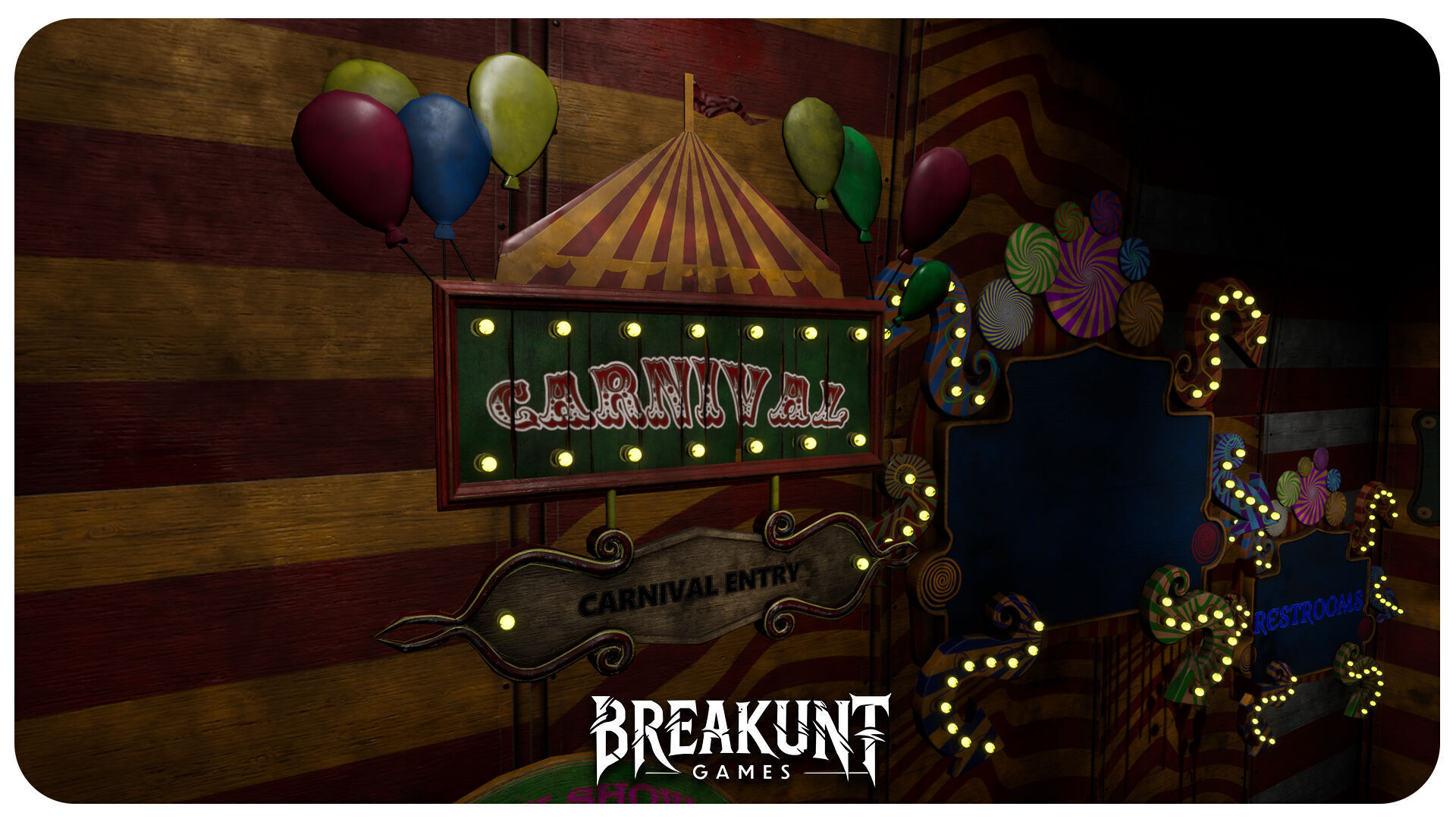 Interior Horror Circus Panels - Unreal Engine 5 3D model_26