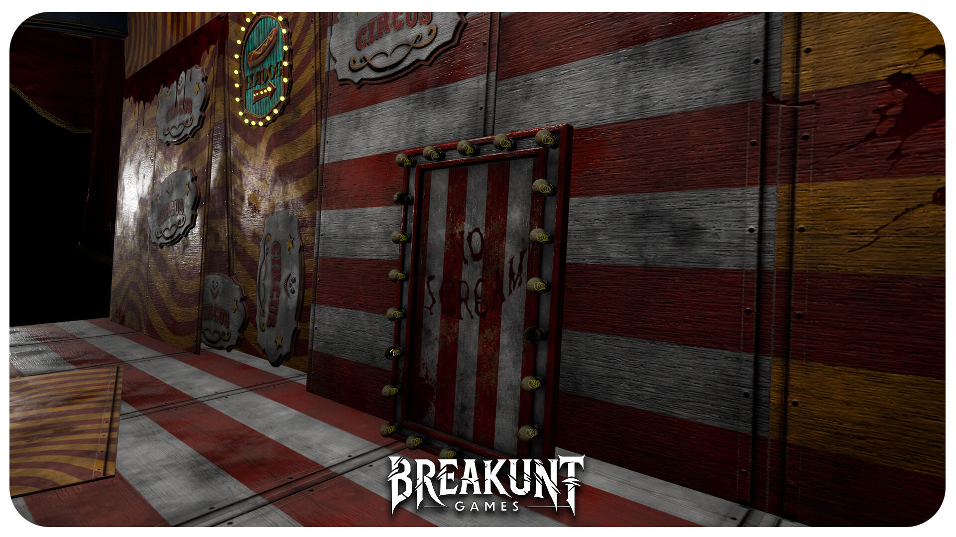 Interior Horror Circus Panels - Unreal Engine 5 3D model_7