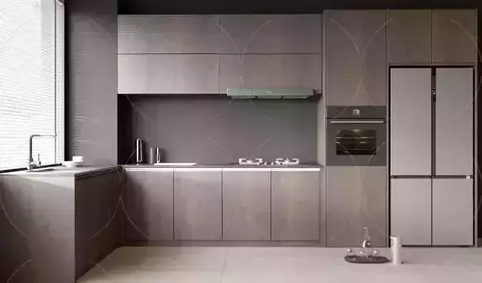 WABI SABI STYLE 3D Kitchen 0024