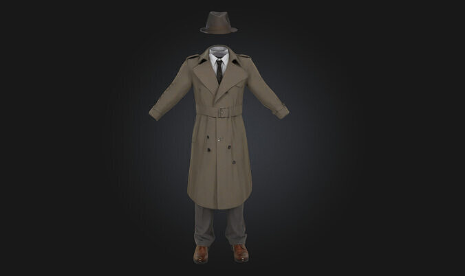 The Invisible Detective Stealth Character Model  3D model