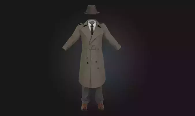 The Invisible Detective Stealth Character Model 