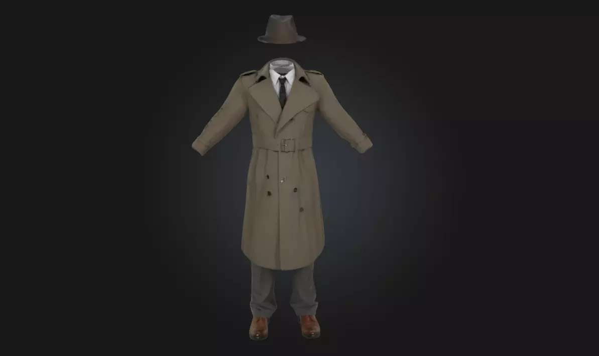 The Invisible Detective Stealth Character Model 3D model