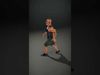 Muscular Warrior Rigged and Animated in Camouflage Shorts and... Low-poly 3D model_2