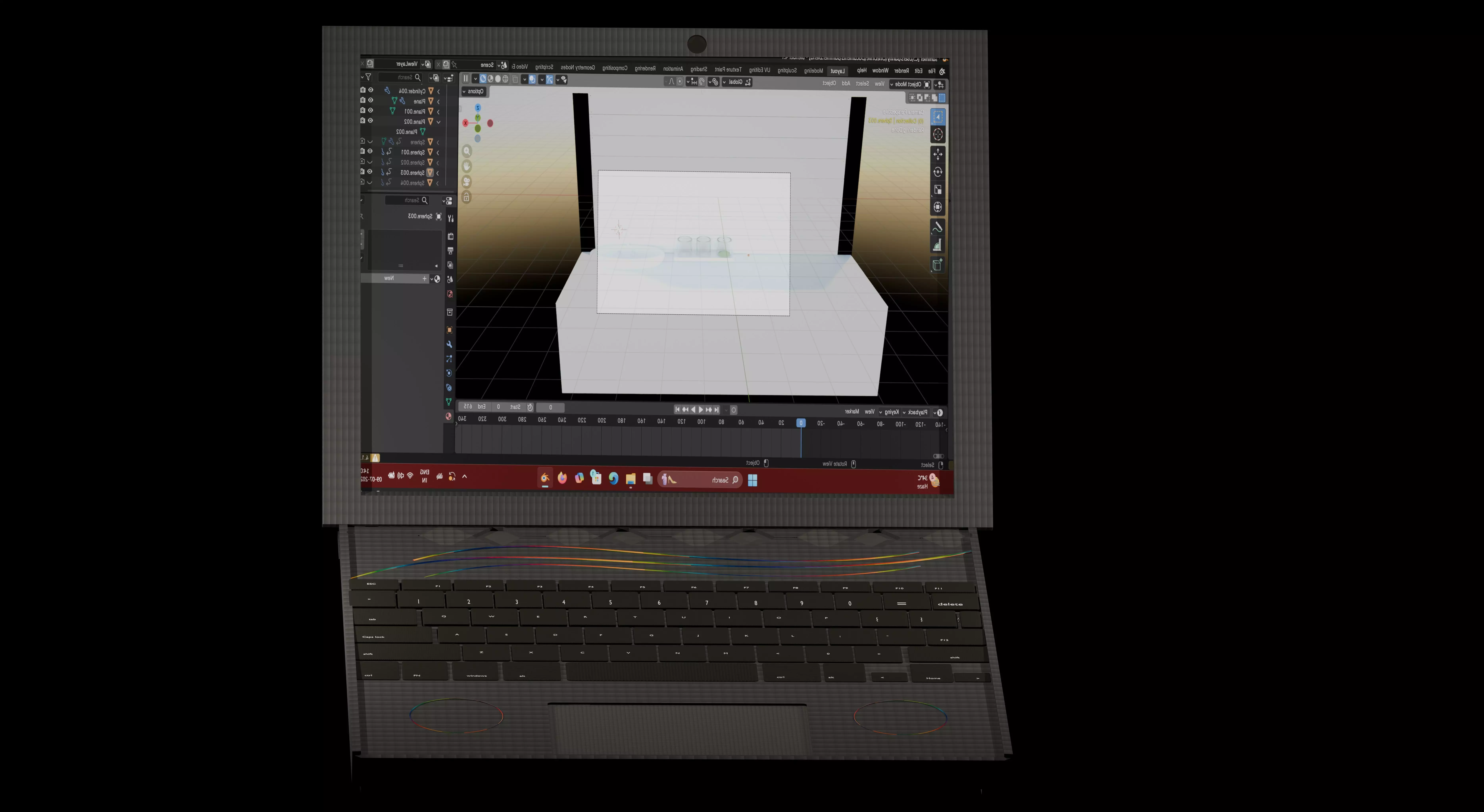 Concept Design of Lap Plus Tab 3D Model Low-poly 3D model