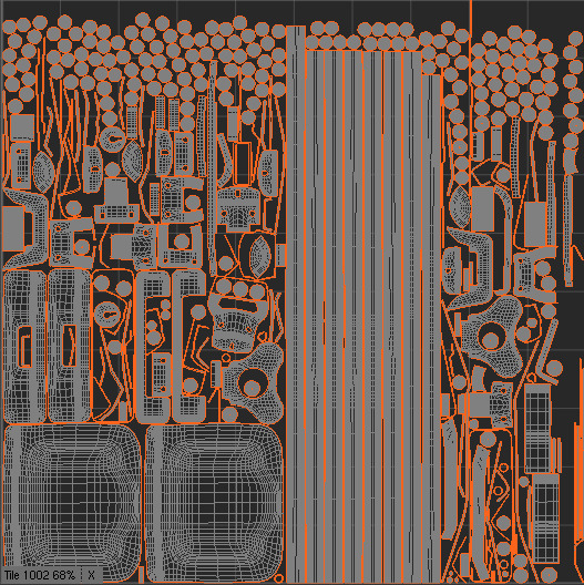 Trolley - Aluminum and Brown Leather - PBR 3D Model Low-poly 3D model_15