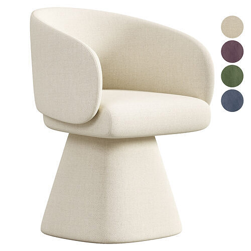 Milan Swivel Chair 3D model