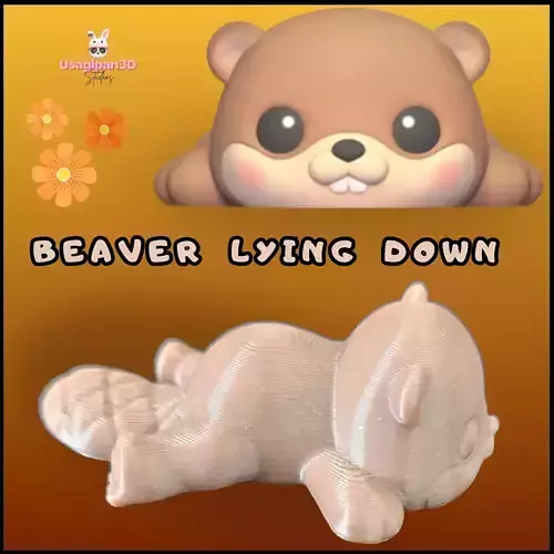 Beaver Lying Down