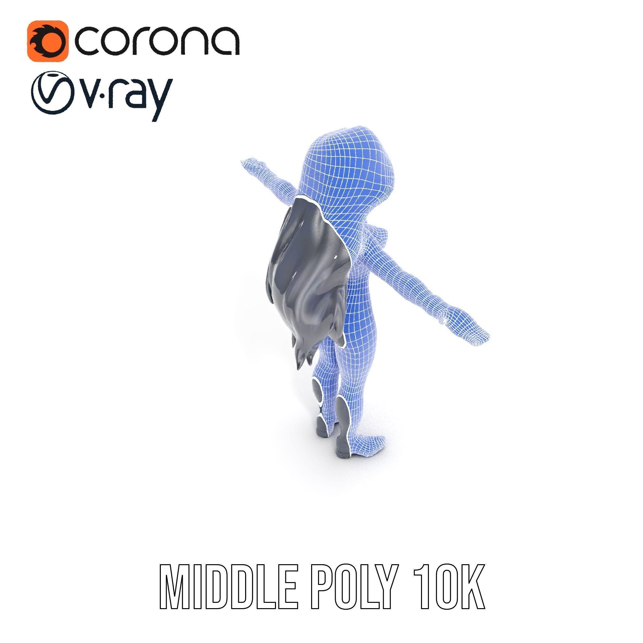 Stealth Agent in Black Catsuit Rigged and Animated D Model Low-poly 3D model_28