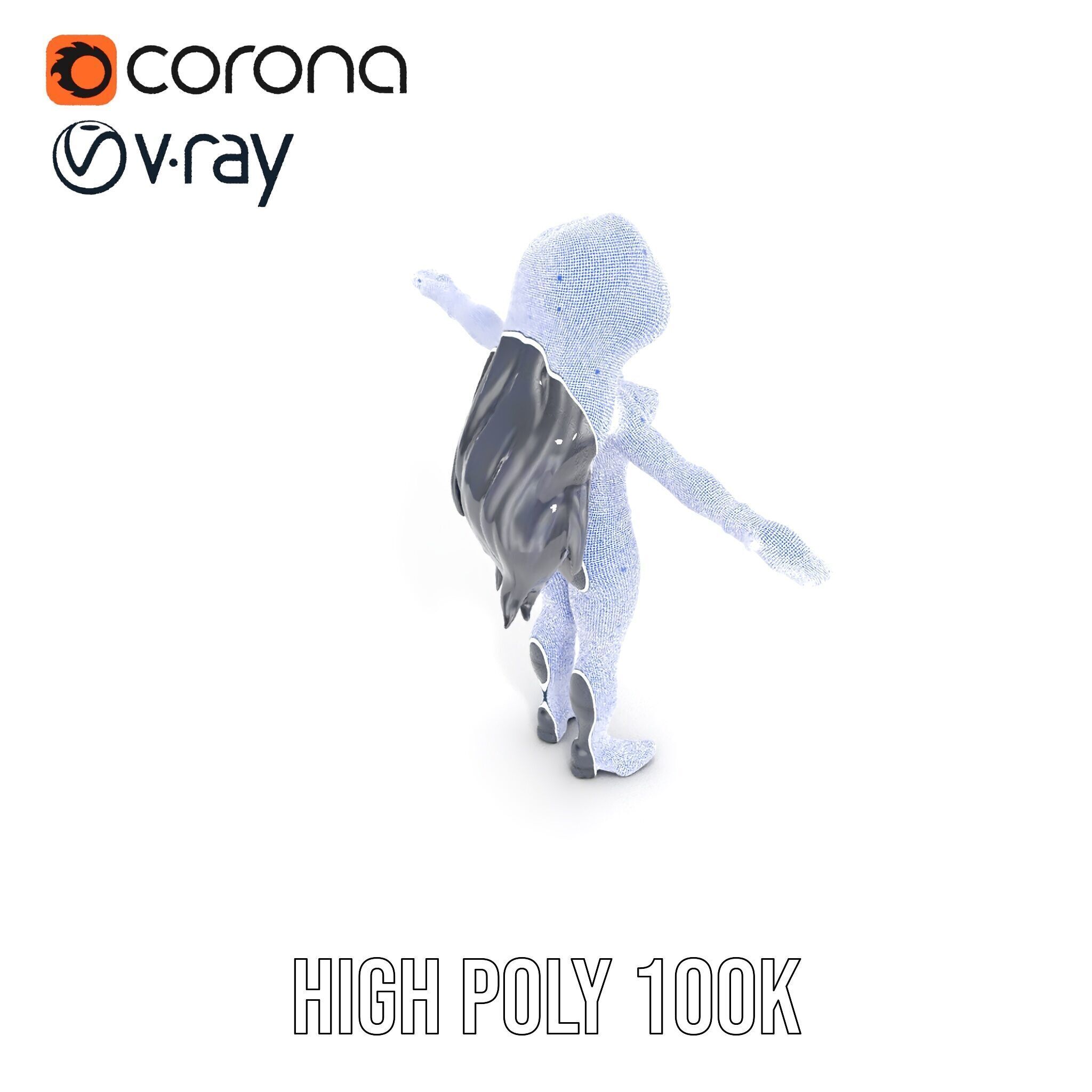 Stealth Agent in Black Catsuit Rigged and Animated D Model Low-poly 3D model_24