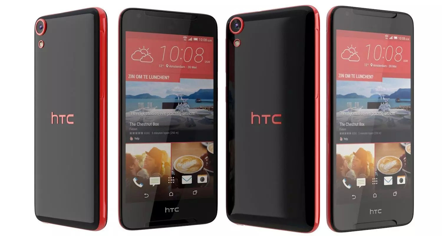 HTC Desire 628 Black 3D model_0