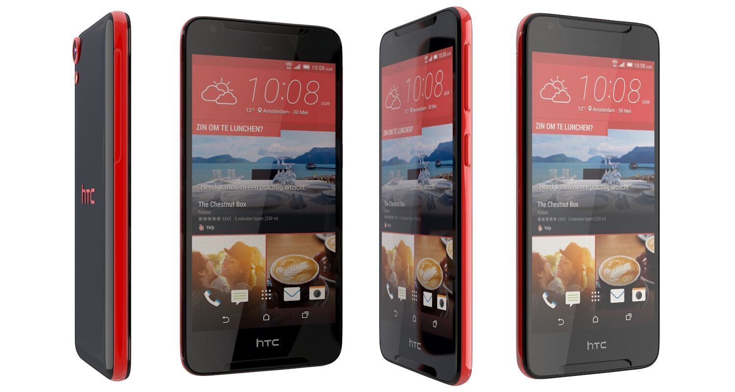 HTC Desire 628 Black 3D model_1