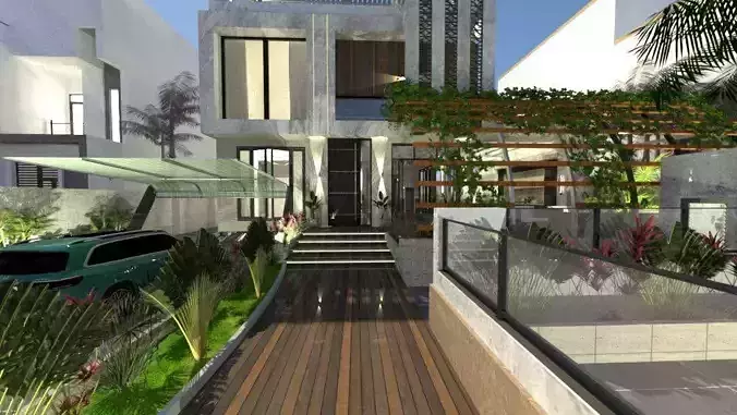 Modern Luxury Villa A44 DWG SketchUp