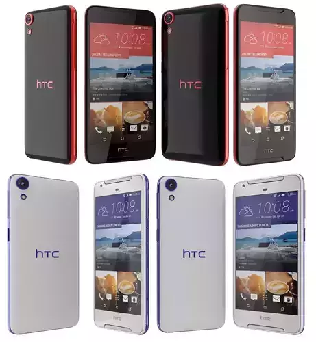HTC Desire 628 Black And White 3D model