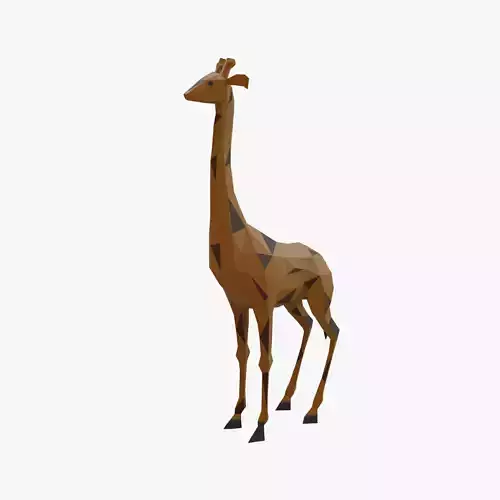 Giraffe low poly