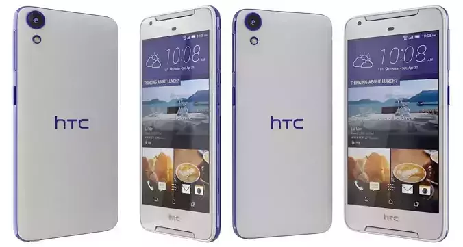HTC Desire 628 White 3D model