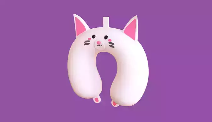 Cartoon Cat U-Shaped Neck Pillow