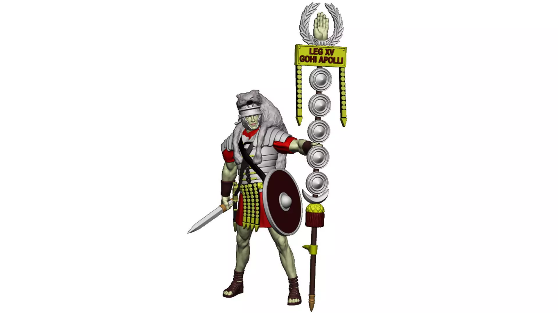 Signifer 1 pose shield 3D print model