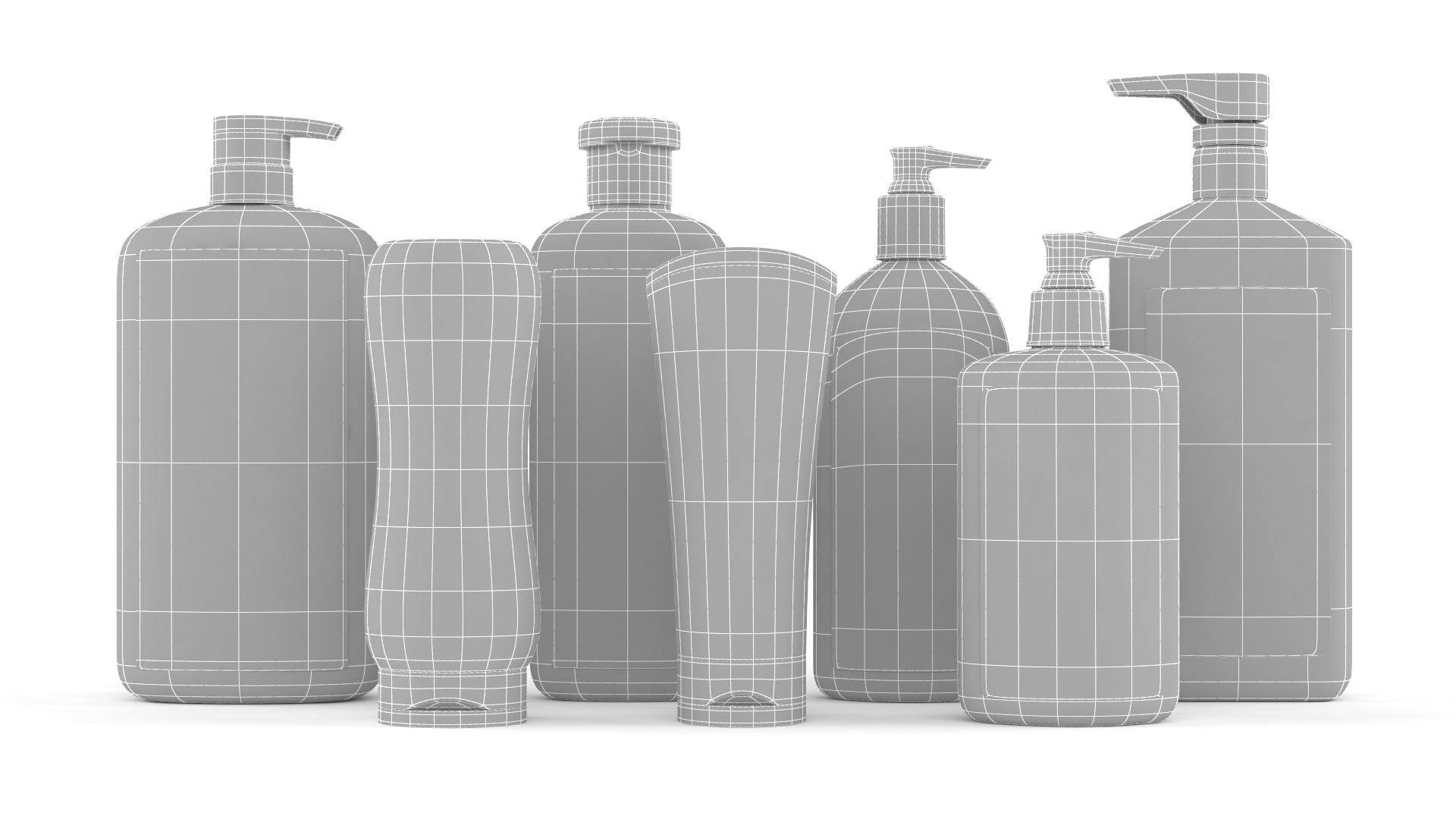 Plastic Bottle Collection 3D model_15