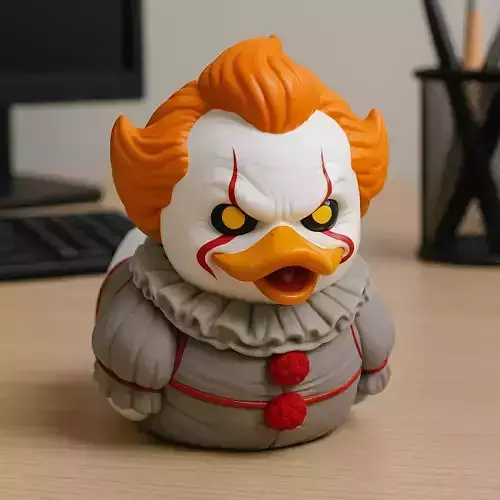 Rubber Duck - Pennywise Spooky clown model - 3D print