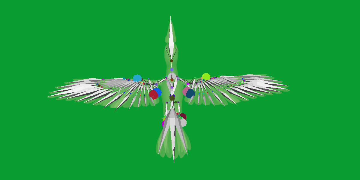 Rhinoceros Hornbill Bird Low-poly 3D model_25