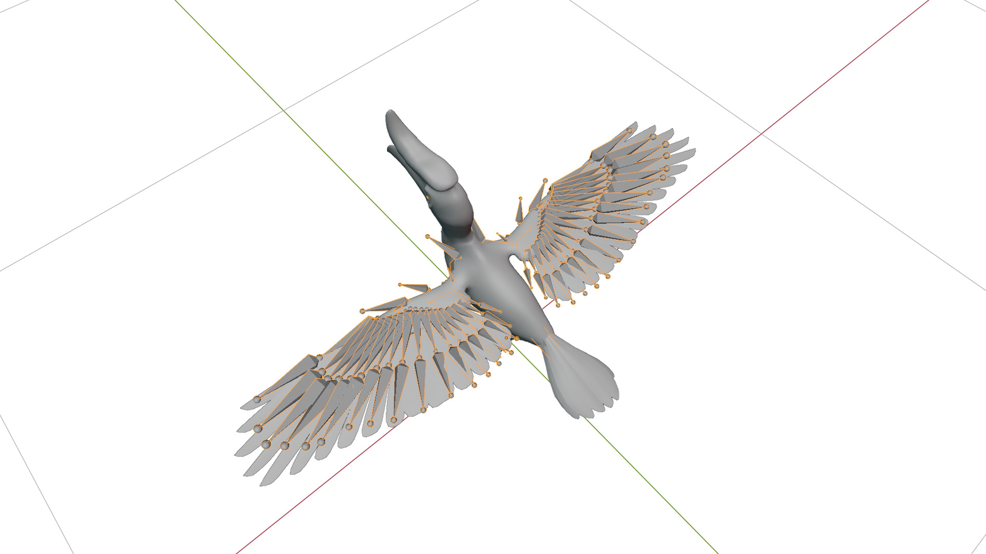 Rhinoceros Hornbill Bird Low-poly 3D model_54