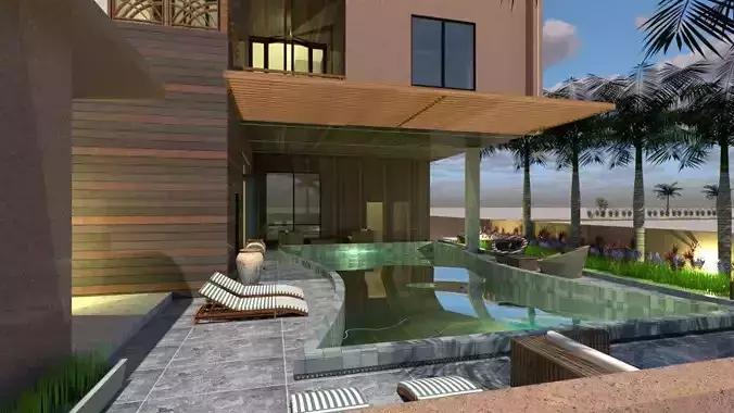 Luxury Villa Design A37 DWG SketchUp Model