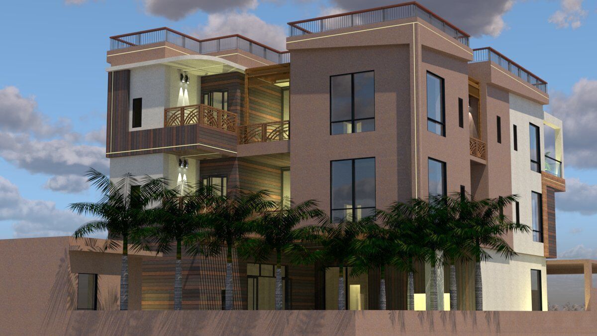 Luxury Villa Design A37 DWG SketchUp Model 3D model_3