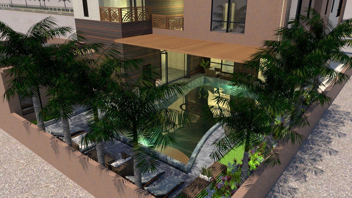 Luxury Villa Design A37 DWG SketchUp Model 3D model_4