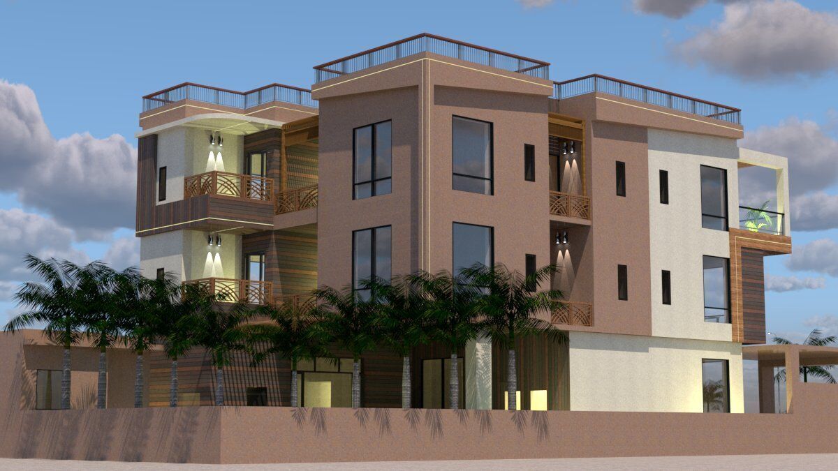 Luxury Villa Design A37 DWG SketchUp Model 3D model_2