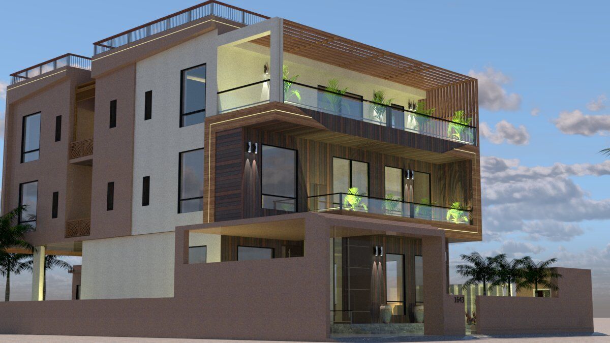 Luxury Villa Design A37 DWG SketchUp Model 3D model_5