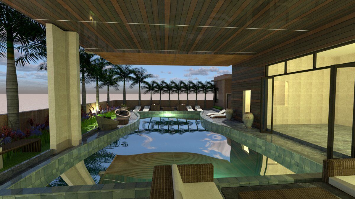 Luxury Villa Design A37 DWG SketchUp Model 3D model_8