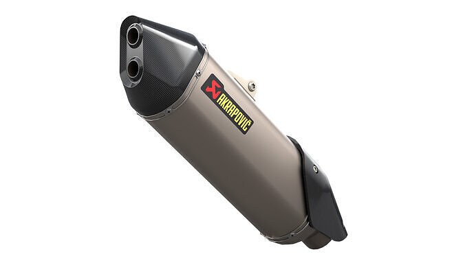 Akrapovic Exhaust Low-poly 3D model