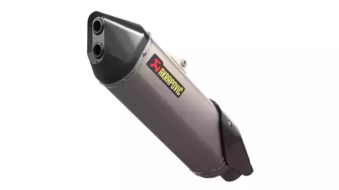 Akrapovic Exhaust Low-poly 3D model