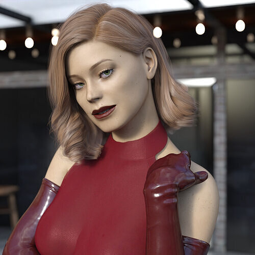 Geni with Elf Ears For Genesis 8 Female 3D model