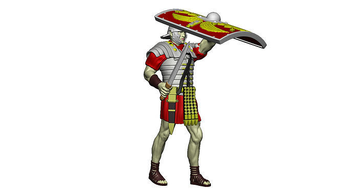LEGIONARY TESTUDO 2 SWORD 3D print model