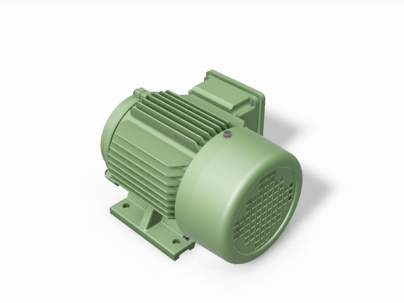 80 B34a Left IEC electric motor - 3D CAD model 3D model_3