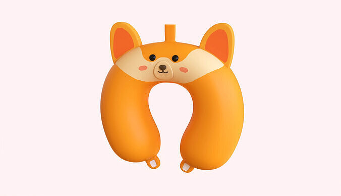 Cartoon Fox U-Shaped Neck Pillow