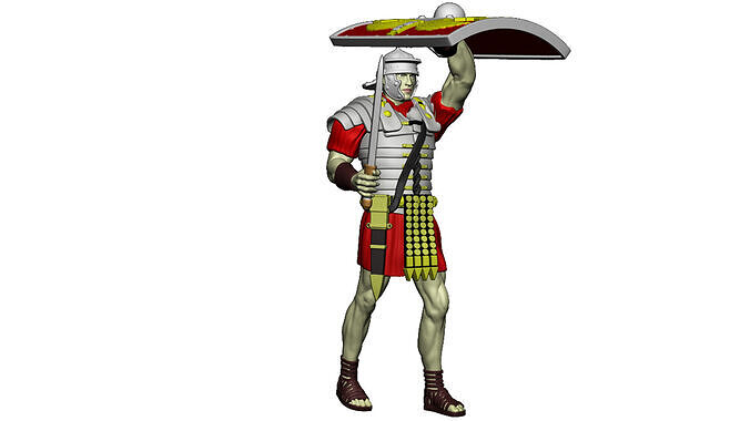 LEGIONARY TESTUDO 3 SWORD 3D print model