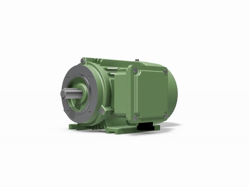 80 B34a Right IEC electric motor - 3D CAD model 3D model_1