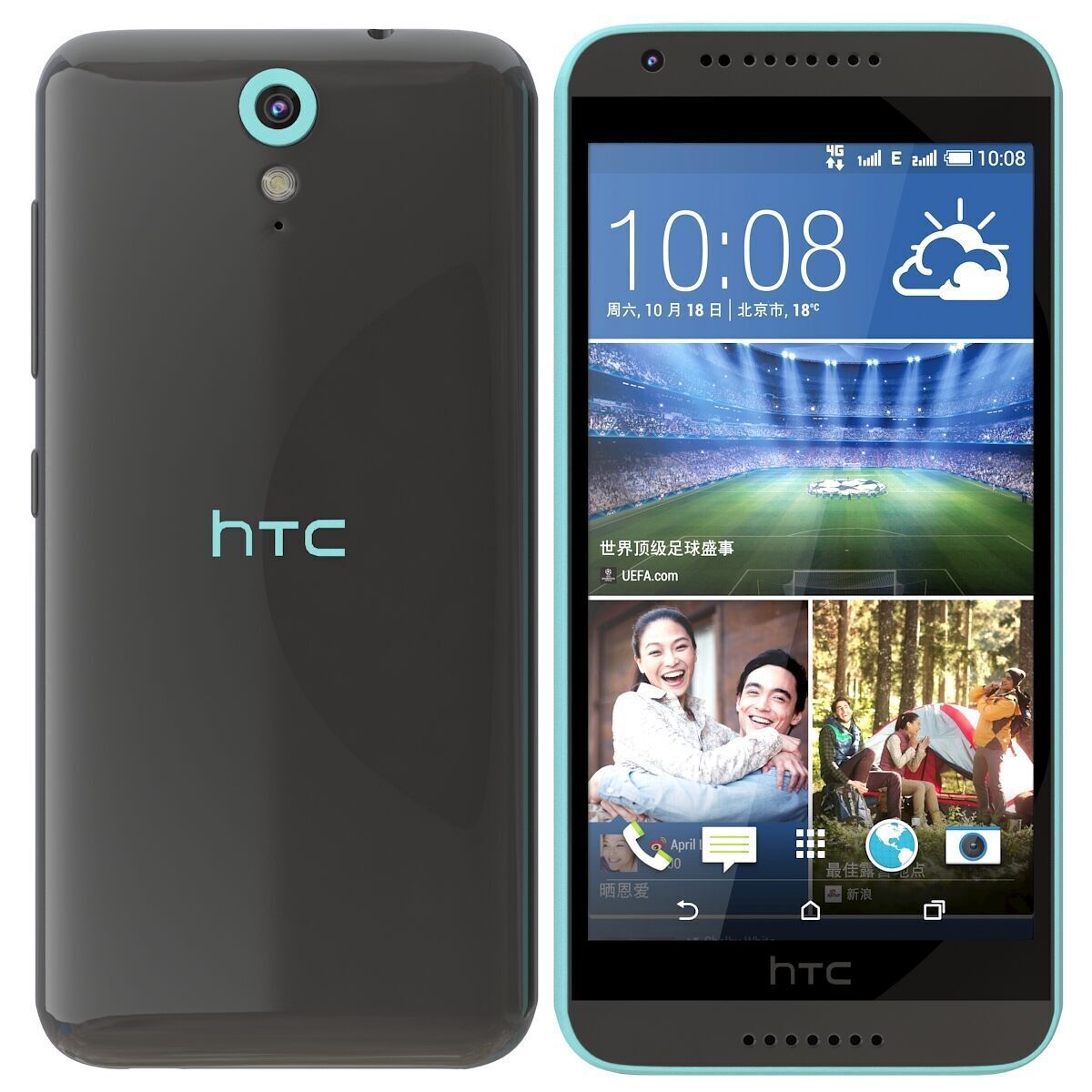 HTC Desire 820 Mini blue 3D model_2