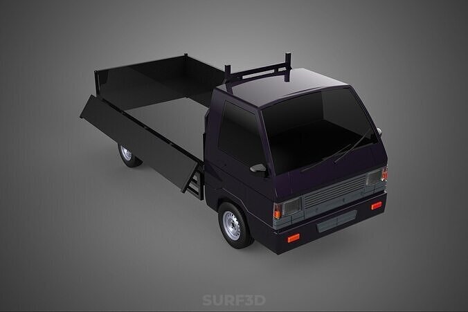 FLAT DECK BED DROP SIDE LOAD BODY GATE DOOR PICKUP TRUCK CAR BOX 3D model