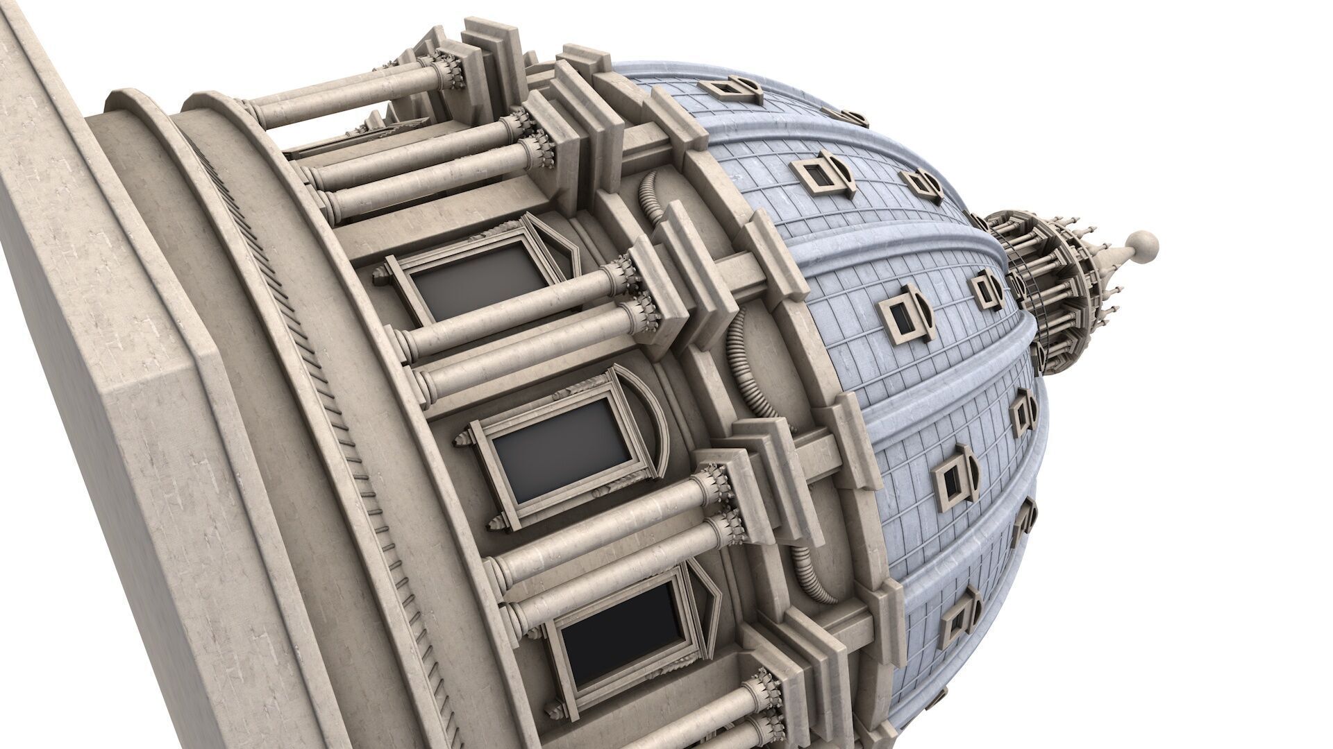 St  Peter Basilica 3D model_4