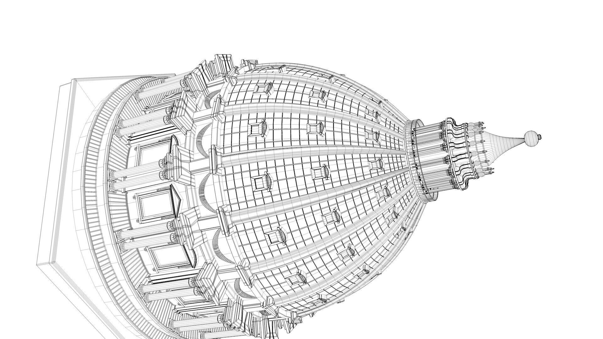 St  Peter Basilica 3D model_6