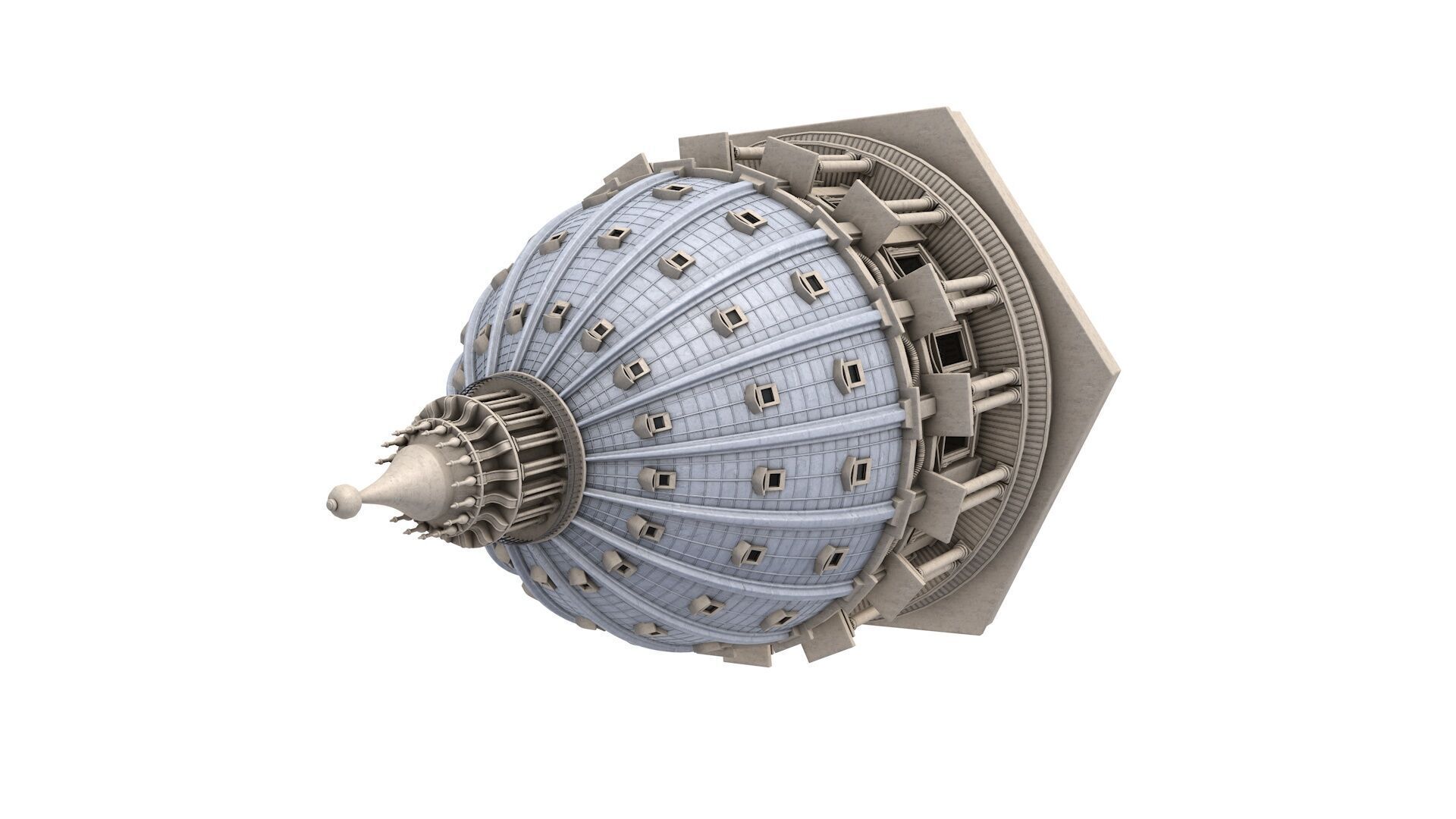 St  Peter Basilica 3D model_1