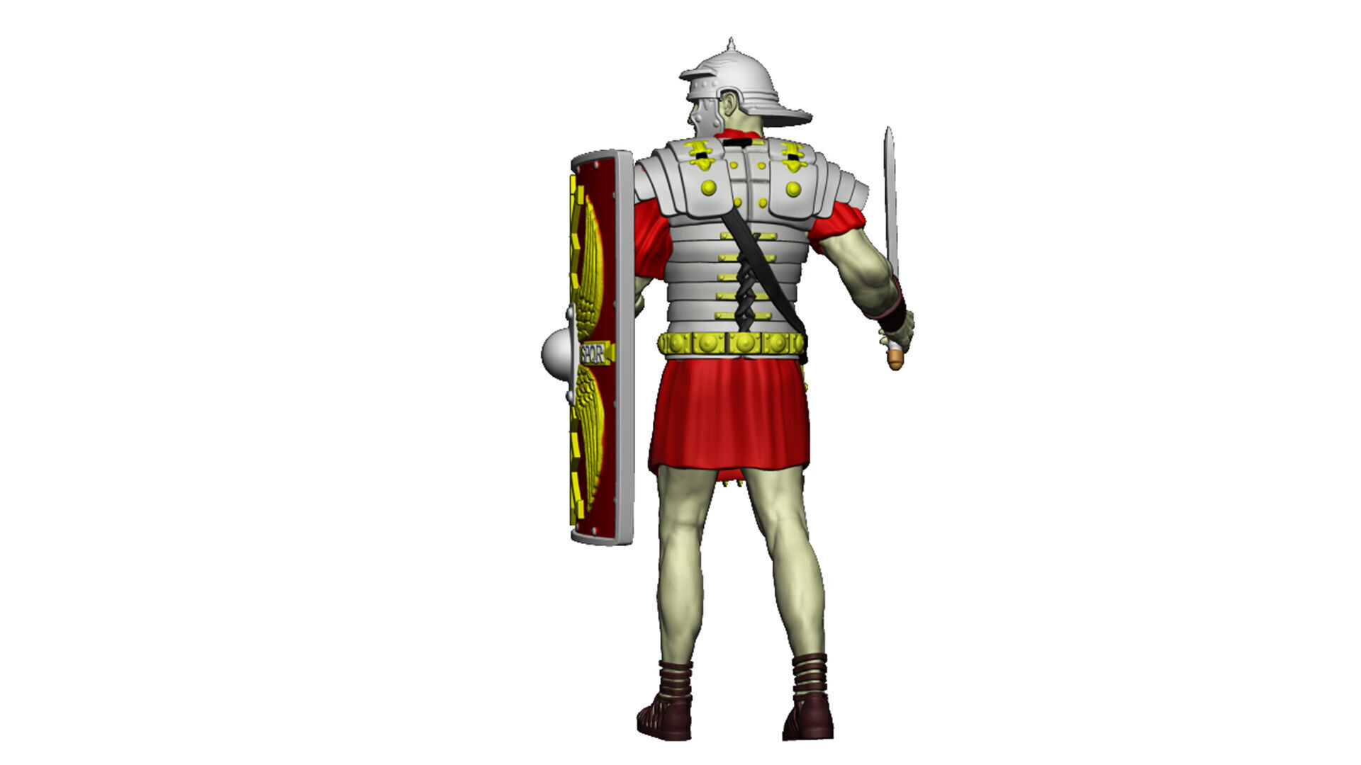 LEGIONARY TESTUDO 4 SWORD LEFT 3D print model_8