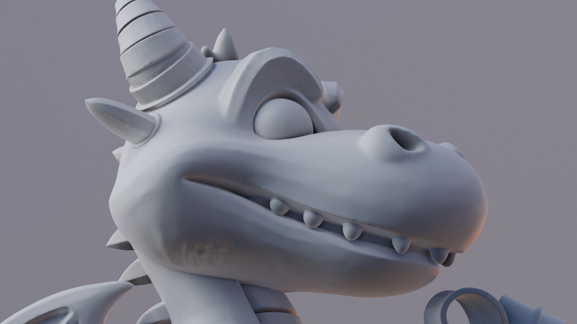 Cute Dragon Christmas Model with Gift 3D print model_15