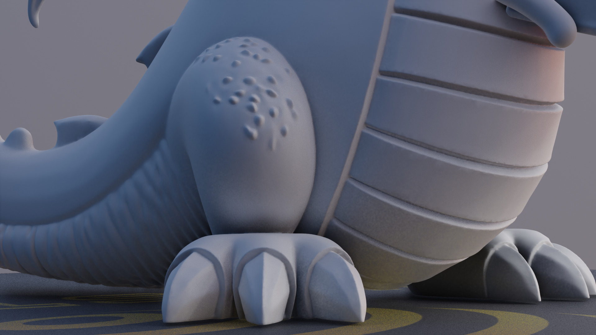 Cute Dragon Christmas Model with Gift 3D print model_24