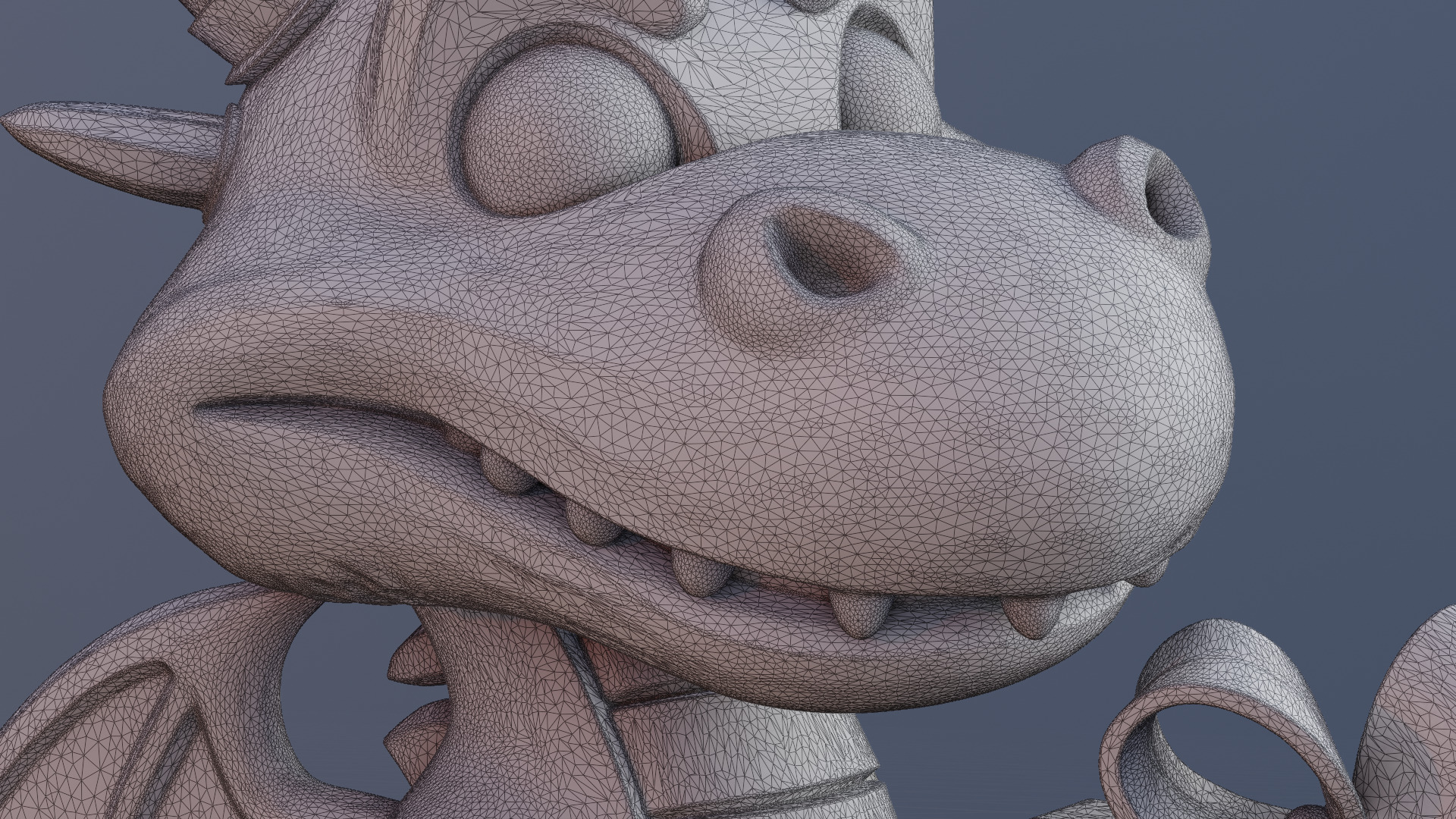 Cute Dragon Christmas Model with Gift 3D print model_22